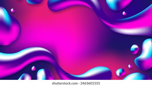 Gradient liquid background vector design in eps 10