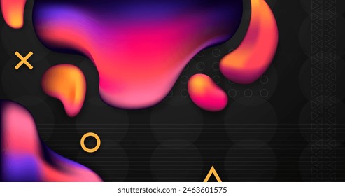 Gradient liquid background vector design in eps 10