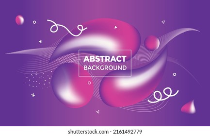 Gradient Liquid Fluid Geometric Style Background