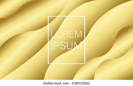 Gradient liquid gold or golden shapes abstract Background vector. Cool design. fluid splash, concept. Cover templates eps10