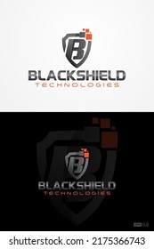 Gradient logo black shield technologies company