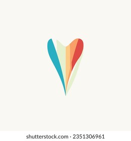 Farbverlauf-Logo-Design eines bunten Zahnes
