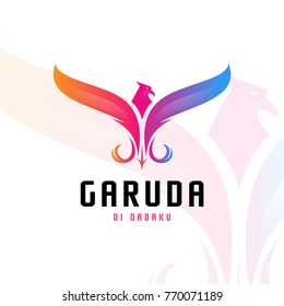 Gradient logo of Garuda  (Eagle)