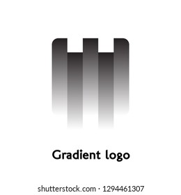 gradient logo, icon for company.