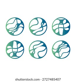 Gradient Logo icon spot technology vector illusion