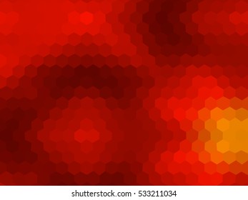 Gradient low poly hexagon style vector mosaic background