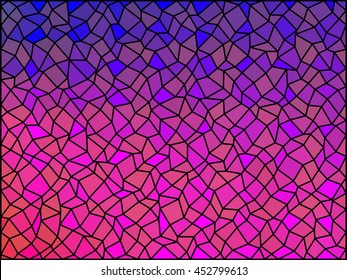 Gradient low poly triangle style vector mosaic background