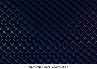 Gradient luminous lines forming a dynamic geometric pattern creating art shape geometry vector background
