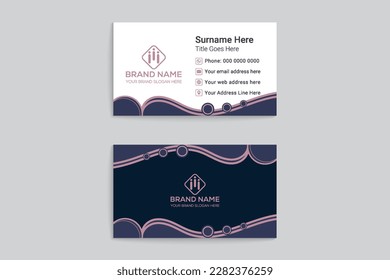Gradient  luxury business card template