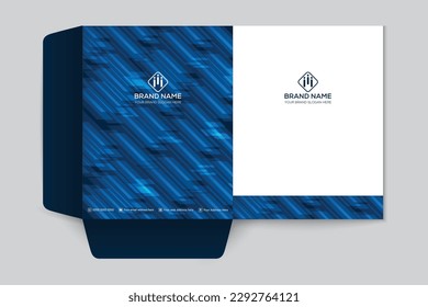 Gradient  luxury presentation folder template