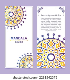 gradient mandala concept vertical banner