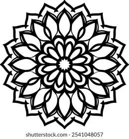 gradient mandala design art vector 