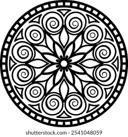 gradient mandala design art vector 