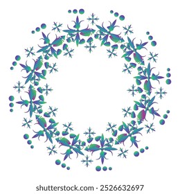 Gradient Mandala design, Green color mandala design. The mandala use as background .