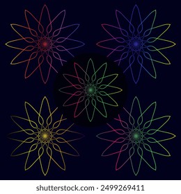 gradient mandala, luxury ornamental mandala design background in gold color