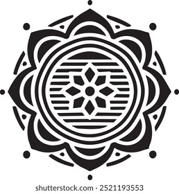 Mandala de gradiente com formas abstratas modernas, design de Mandala
