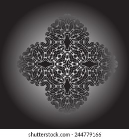 Gradient mandala. Oriental abstract illustration.