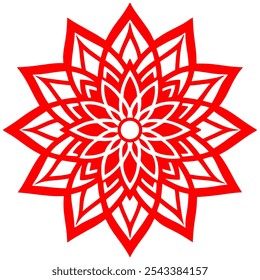 gradiente mandala ornamento arte vetor ilustração 