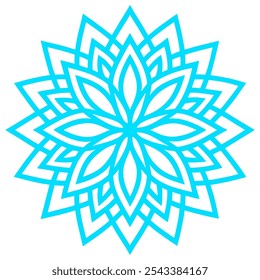 gradient mandala ornament art vector illustration 