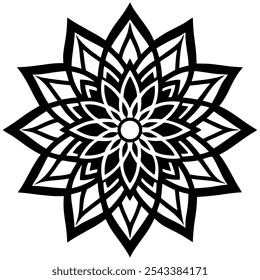 Farbverlauf Mandala Ornament Kunst Vektorgrafik 