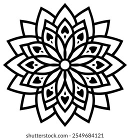 gradient mandala ornament  art vector illustration 