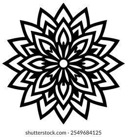 gradient mandala ornament  art vector illustration 
