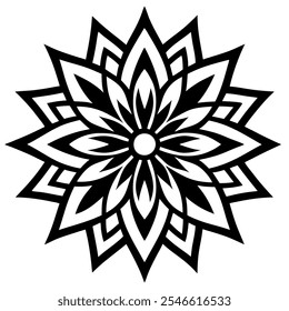 gradiente mandala ornamento contorno padrão arte vetor