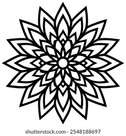 arte vetorial de ornamento de mandala de gradiente