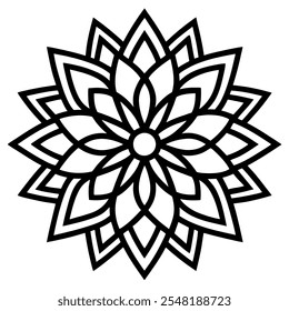 gradient mandala ornament vector art