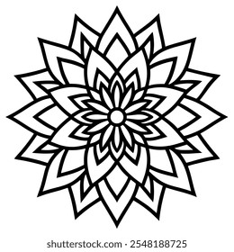 gradient mandala ornament vector art