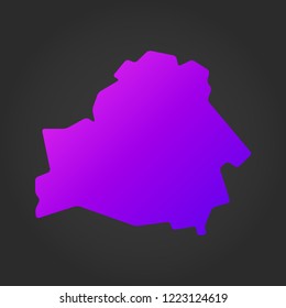 gradient map of Belarus, violet concept