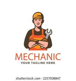 gradient mechanical engineering logo template