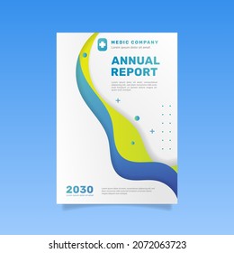 Gradient medical annual report. - Vector.