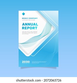 Gradient medical annual report. - Vector.