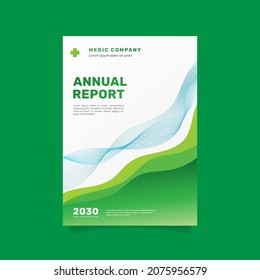 Gradient medical annual report. - Vector.