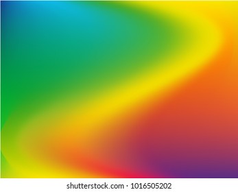 Gradient mesh abstract background. Blurred bright colors, colorful rainbow pattern. Multicolored fluid shapes for Web and Mobile Applications, social media, modern decoration Vector illustration