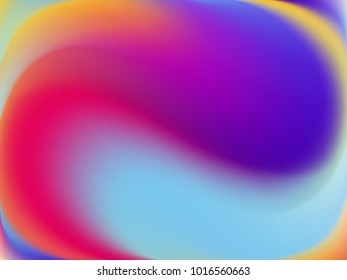 Gradient mesh abstract background. Blurred bright colors, colorful rainbow pattern. Multicolored fluid shapes for Web and Mobile Applications, social media, modern decoration Vector illustration