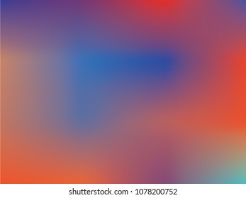 Gradient mesh abstract background. Blurred bright colors, colorful rainbow pattern. Multicolored fluid shapes for Web and Mobile Applications, social media, modern decoration Vector illustration