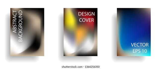 Gradient mesh abstract background. Blurred bright colors mesh background. Trendy creative vector. Intense blank Holographic spectrum gradient for cover - Vector 