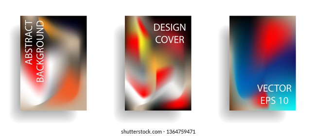 Gradient mesh abstract background. Blurred bright colors mesh background. Trendy creative vector. Intense blank Holographic spectrum gradient for cover - Vector 