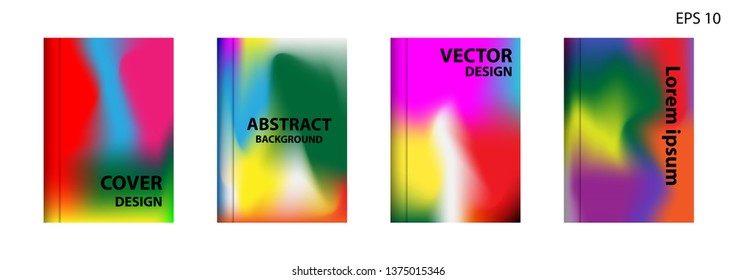 Gradient mesh abstract background. Blurred bright colors mesh background. Trendy creative vector. Intense blank Holographic spectrum gradient for cover - Vector 