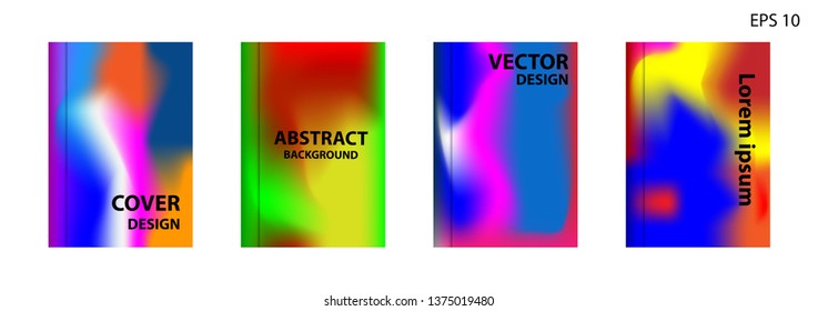 Gradient mesh abstract background. Blurred bright colors mesh background. Trendy creative vector. Intense blank Holographic spectrum gradient for cover - Vector 
