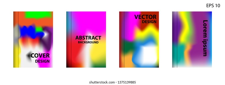 Gradient mesh abstract background. Blurred bright colors mesh background. Trendy creative vector. Intense blank Holographic spectrum gradient for cover - Vector 