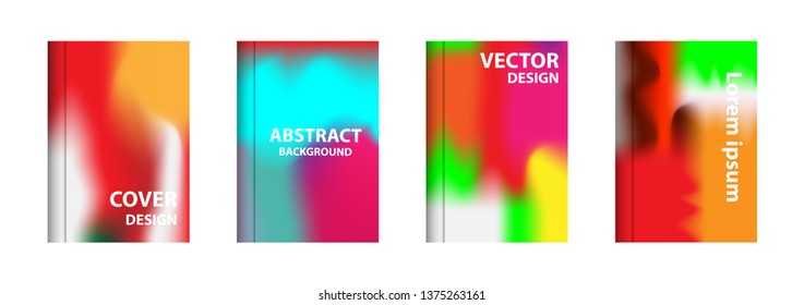 Gradient mesh abstract background. Blurred bright colors mesh background. Trendy creative vector. Intense blank Holographic spectrum gradient for cover - Vector 