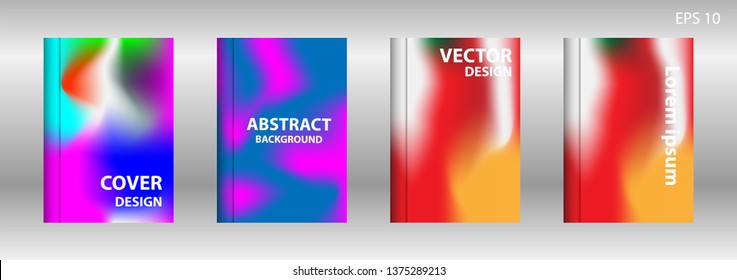 Gradient mesh abstract background. Blurred bright colors mesh background. Trendy creative vector. Intense blank Holographic spectrum gradient for cover - Vector 