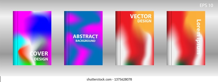 Gradient mesh abstract background. Blurred bright colors mesh background. Trendy creative vector. Intense blank Holographic spectrum gradient for cover - Vector 