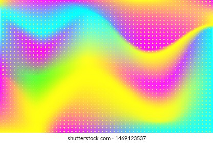 
Gradient mesh abstract background. Blurred bright colors mesh background. Vivid smooth mesh blurred futuristic template. Trendy creative vector. Intense blank Holographic spectrum gradient  for cover