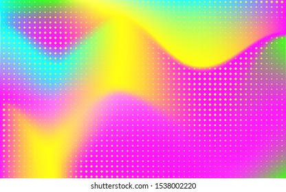 Gradient mesh abstract background. Blurred bright colors mesh background. Vivid smooth mesh blurred futuristic template. Trendy creative vector. Intense blank Holographic spectrum gradient  for cover