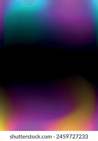 Gradient mesh abstract background. Blurred bright colors mesh background. Intense blank Holographic spectrum gradient for cover, banner, poster, web design.