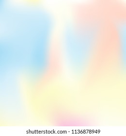 Gradient mesh abstract background. Bright holographic backdrop with gradient mesh. 90s, 80s retro style. Pearlescent graphic template for banner, flyer, cover design, mobile interface, web app.